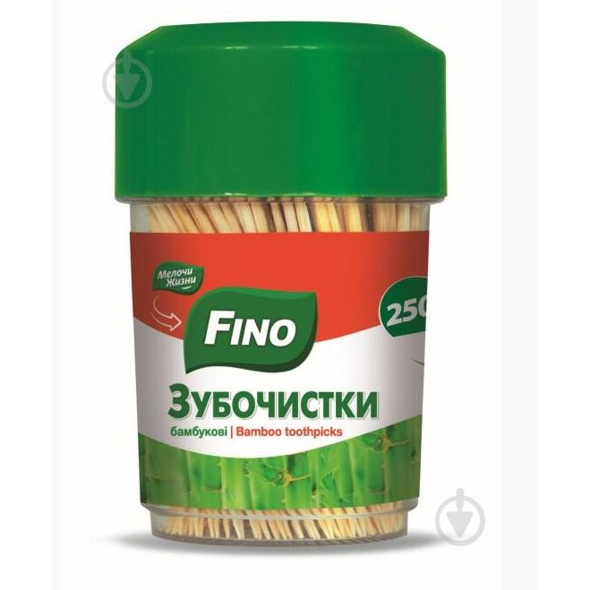 Fino Зубочистки бамбукові  250 шт. (4823058337166) - зображення 1