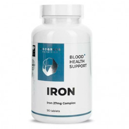 Progress Nutrition Iron 27 mg Complex + Zink 25mg + B6,B9,B12, 90 таб.