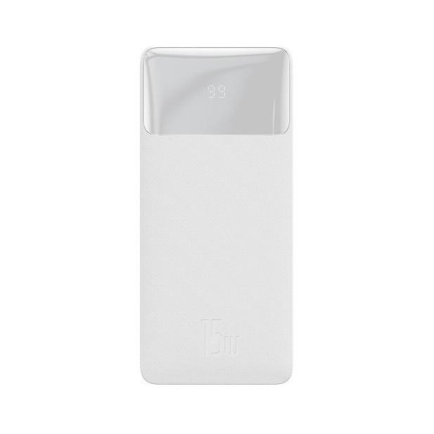 Baseus Bipow Digital Display Powerbank 15W 30000mAh White (PPBD050202) - зображення 1