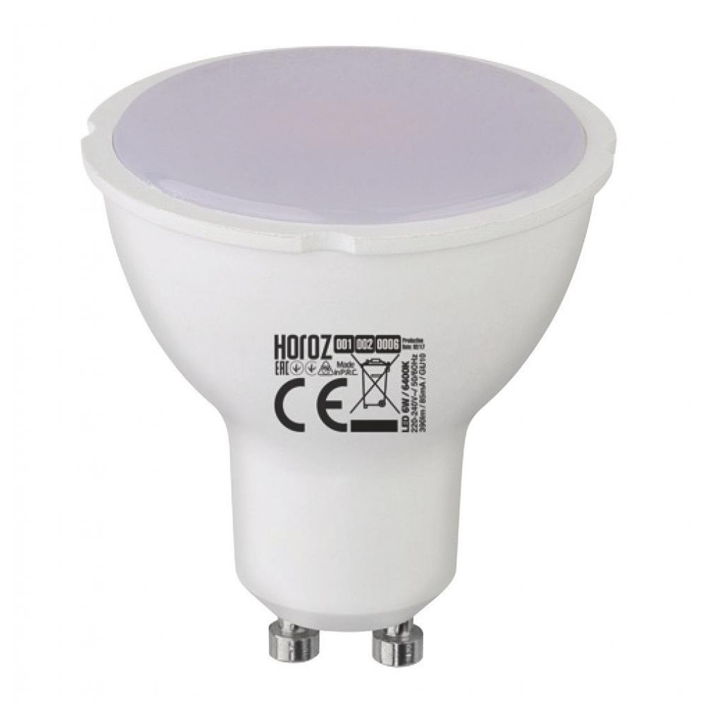 Horoz Electric LED PLUS-6 6W GU10 4200K (001-002-0006-031) - зображення 1