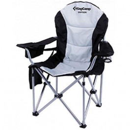 KingCamp Deluxe Hard Arms Chair Black/Mid Grey (KC3888 BLACK/MID GREY)