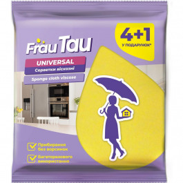 Frau Tau Серветки для прибирання  Universal з віскози 4+1шт (4820263230961)