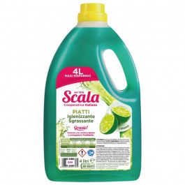 Scala Жидкость для ручного мытья посуды  Piatti Limone 4л (8006130501761)