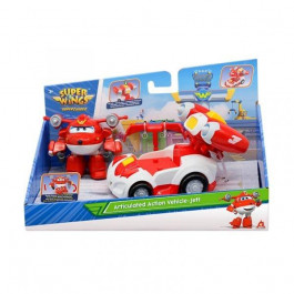 Super Wings Supercharge Articulated Action Vehicle Jett, Джет (EU740991V)