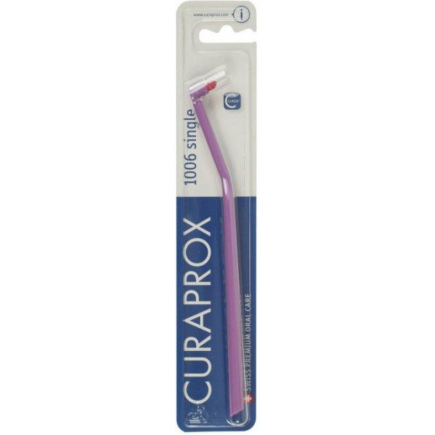 Curaprox Зубная щетка монопучковая  CS 1006 Single & Sulcular 6 мм Сиреневая/розовая (CS 1006-010) - зображення 1