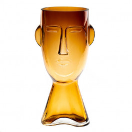 Elisey Скляна ваза "Нарис", коричнева 23,5 см. (8605-008)