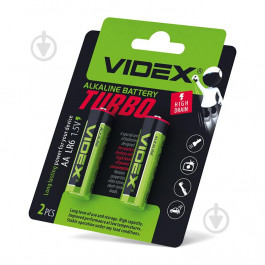VIDEX AA bat Alkaline Turbo 2шт (24238)