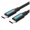 Vention USB Type-C to USB Type-C Quick Charge 1.5m Black (COSBG) - зображення 1