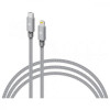 Intaleo CBGNYTL1 USB Type-C to Lightning 30W 1m Grey (1283126559587) - зображення 1