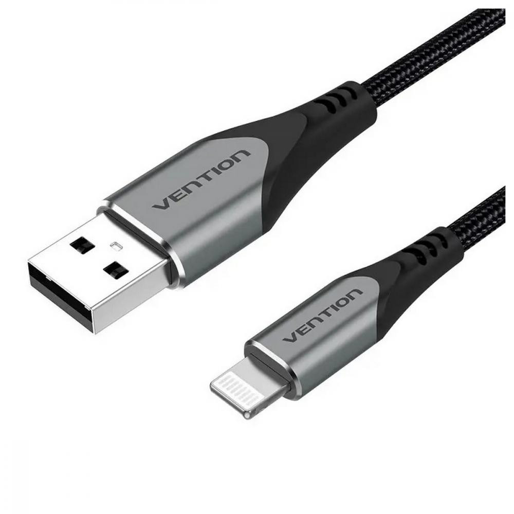 Vention USB to Lightning 1m Grey (LABHF) - зображення 1