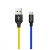 ColorWay USB to Micro USB National 1m Yellow/Blue  (CW-CBUM052-BLY) - зображення 2