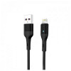 SkyDolphin S06L LED Smart Power USB to Lightning 1m Black (USB-000554) - зображення 1