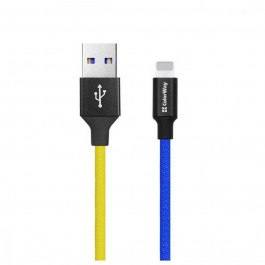 ColorWay USB to Lightning National 1m Yellow/Blue (CW-CBUL052-BLY)