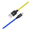 ColorWay USB to Lightning National 1m Yellow/Blue (CW-CBUL052-BLY) - зображення 5