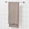 IKEA VALLASN, 805.021.25 - Банное полотенце, светло-серый, коричневый, 70x140 см - зображення 3