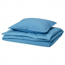 IKEA ANGSLILJA Одеяло та наволочка, блакитний, 150х200/50х60 см (705.687.58)