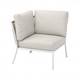 IKEA SEGERON, 595.235.73, Куточок з подушкою, зовні білий, бежевий, FROSON, Дувхольмен бежевий