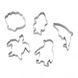 IKEA BLAVINGAD(805.265.03) глиняні форми, 5 шт., срібло