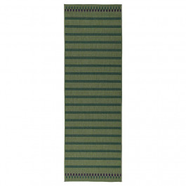 IKEA KORSNING, 305.532.35, Внутрішній тканий килим, зовні, зелена фіалка, смугастий, 80х250 см