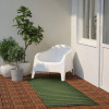 IKEA KORSNING, 305.532.35, Внутрішній тканий килим, зовні, зелена фіалка, смугастий, 80х250 см - зображення 2