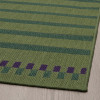 IKEA KORSNING, 305.532.35, Внутрішній тканий килим, зовні, зелена фіалка, смугастий, 80х250 см - зображення 7