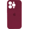 Borofone Silicone Full Case AA Camera Protect for Apple iPhone 13 Pro Max Plum (FullAAi13PM-47) - зображення 1