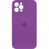 Borofone Silicone Full Case AA Camera Protect for Apple iPhone 12 Pro Max Purple (FullAAi12PM-19) - зображення 1