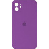 Borofone Silicone Full Case AA Camera Protect for Apple iPhone 12 Purple (FullAAi12-19) - зображення 1