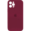 Borofone Silicone Full Case AA Camera Protect for Apple iPhone 12 Pro Plum (FullAAi12P-47) - зображення 1
