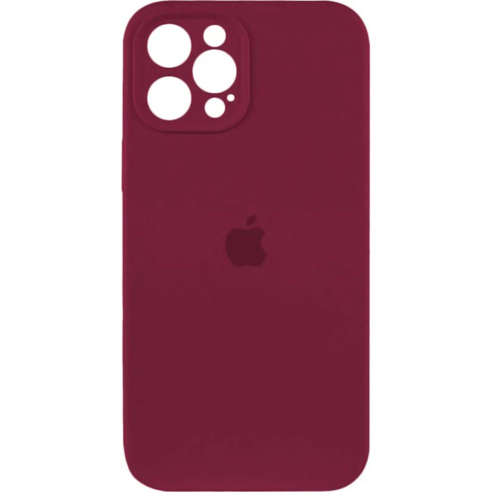 Borofone Silicone Full Case AA Camera Protect for Apple iPhone 12 Pro Plum (FullAAi12P-47) - зображення 1
