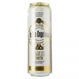 Volfas Engelman Пиво  Balta Pinta, пшеничне, світле, нефільтроване, з/б, 5%, 0,568 л (4770301229139)