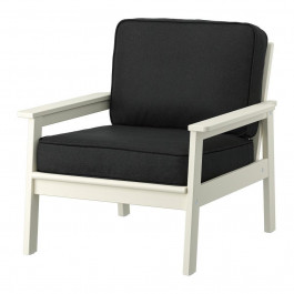 IKEA BONDHOLMEN Садове крісло, білий/бежевий/Jarpon/Duvholmen антрацит (795.453.76)