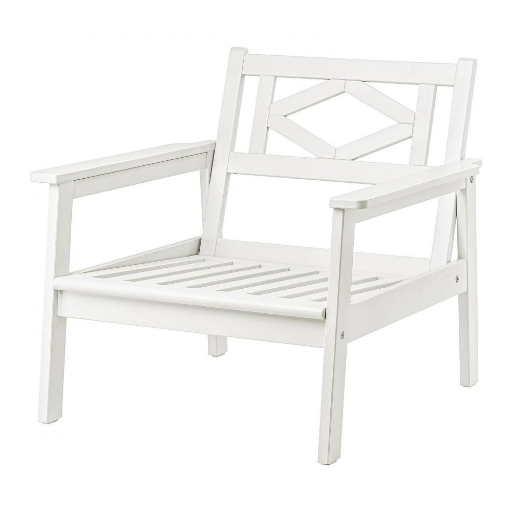 IKEA BONDHOLMEN Садове крісло, білий/бежевий (605.581.61) - зображення 1