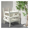 IKEA BONDHOLMEN Садове крісло, білий/бежевий (605.581.61) - зображення 2