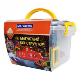Магнікон 3D магнитный 48 деталей (MK-48)