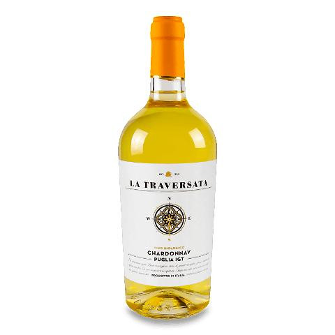 La Traversata Вино  Chardonnay, 0,75 л (8051764723355) - зображення 1