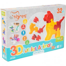 Тигрес 3D пазлы Животные 32 ел. (39355)