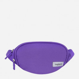 Bagland Яскрава жіноча текстильна сумка-бананка фіолетового кольору  (53812)