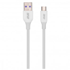 2E USB 2.0 to Micro USB 1m Glow White (2E-CCAM-WH)