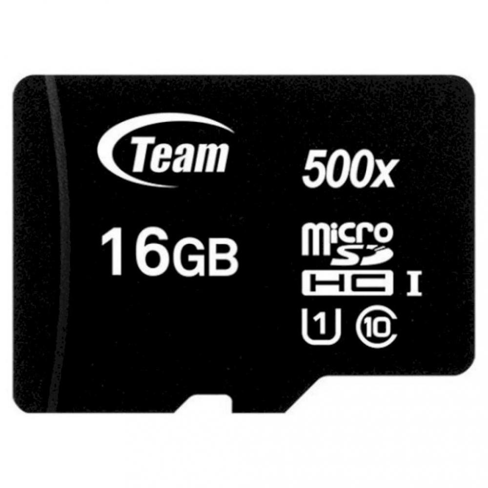 TEAM 16 GB microSDHC UHS-I TUSDH16GCL10U02 - зображення 1
