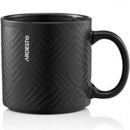 Ardesto Чашка  Francesca, 360мл, кераміка, чорний (AR3483BK)