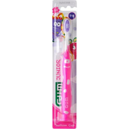 G.U.M Toothbrush Зубная щетка  Junior Monster Мягкая Розовая (7630019902564_Pink)