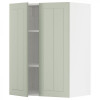IKEA METOD Навісна шафа з полицями/2 дверцята, білий/Stensund світло-зелений, 60x80 см (994.867.81) - зображення 1