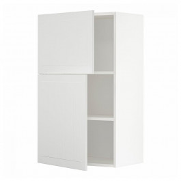 IKEA METOD Навісна шафа з полицями/2 дверцята, білий/Stensund білий, 60x100 см (894.577.41)