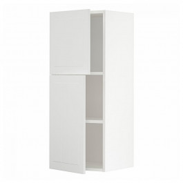 IKEA METOD Навісна шафа з полицями/2 дверцята, білий/Stensund білий, 40x100 см (294.613.07)