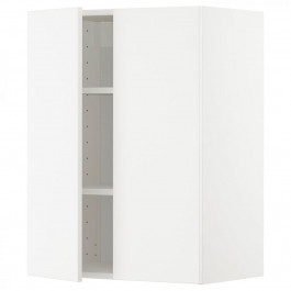 IKEA METOD Навісна шафа з полицями/2 дверцята, білий/Veddinge білий, 60x80 см (894.668.49)