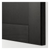 IKEA METOD Навісна шафа з полицями, чорна/чорна морилка Lerhyttan, 40x60 см (794.569.97) - зображення 2