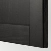 IKEA METOD Навісна шафа з полицями, чорна/чорна морилка Lerhyttan, 60x80 см (994.542.47) - зображення 2