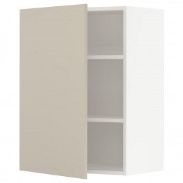 IKEA METOD Навісна шафа з полицями, білий/Хавсторп бежевий, 60x80 см (694.546.25)