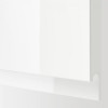 IKEA METOD Навісна шафа з полицями/2 дверцята, білий/Voxtorp глянцевий/білий, 40х100 см (094.647.07) - зображення 2